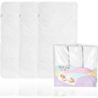 Los mejores  - Cubiertas para cambiadores acolchadas altamente absorbentes (paquete de 3). Tamaño más grande- hipoalergénicas y suaves…